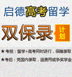 高考留学双保录计划