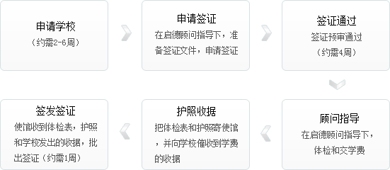 新西兰办理留学流程图